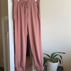 DYNAMITE Sacha Jogger Pants with Gold Details